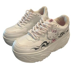 Bershka Hello Kitty Platform Sneakers
